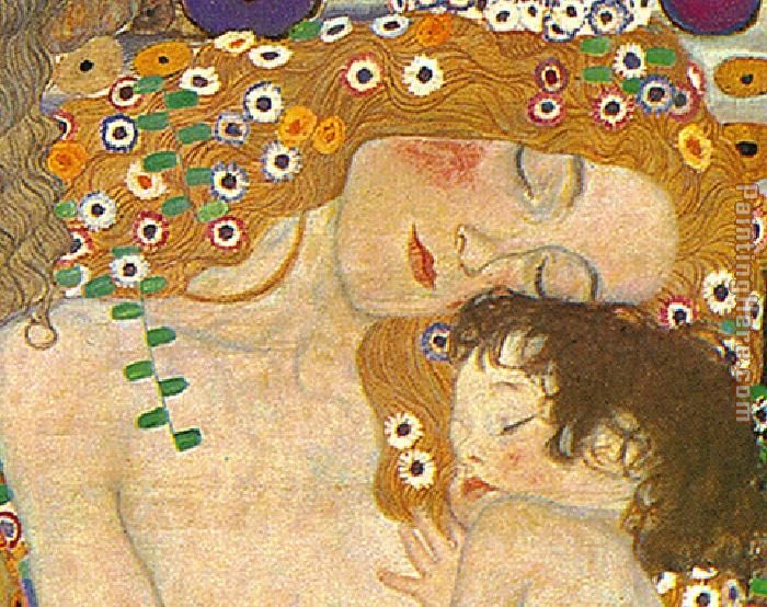 Gustav Klimt Three Ages of Woman - Mother and Child (Detail)
